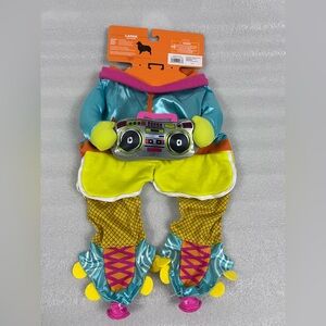 Retro Skater Pet Costume Hyde and Eek Medium Cute New Dog Cat Halloween L